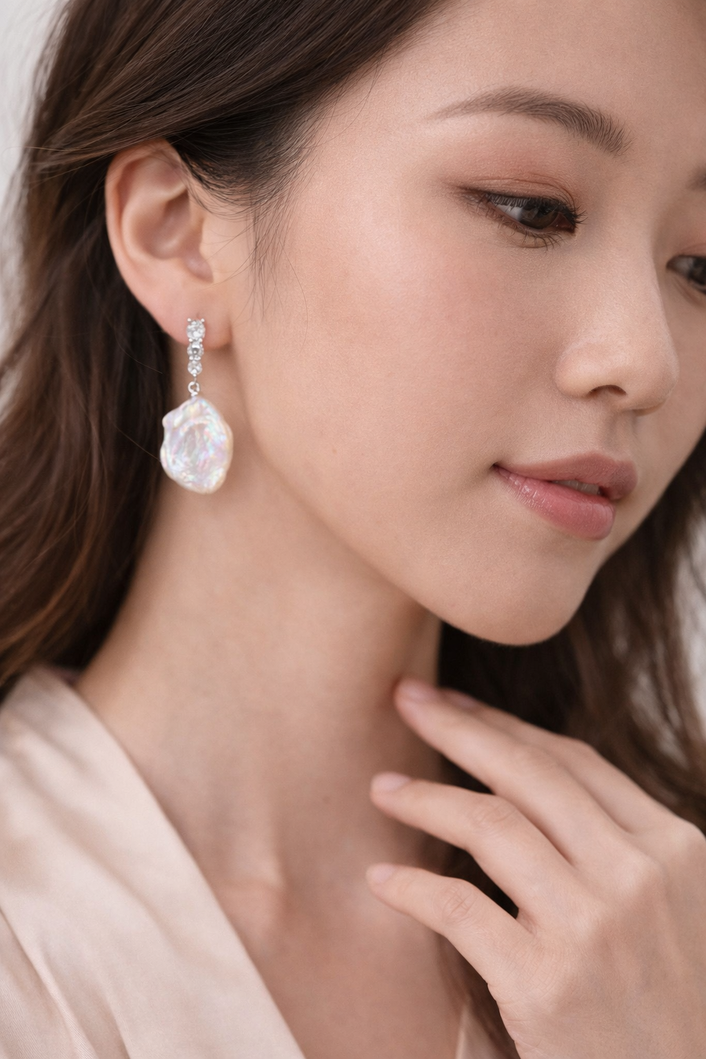 Petal Ray | Baroque Pearl Drop Earrings