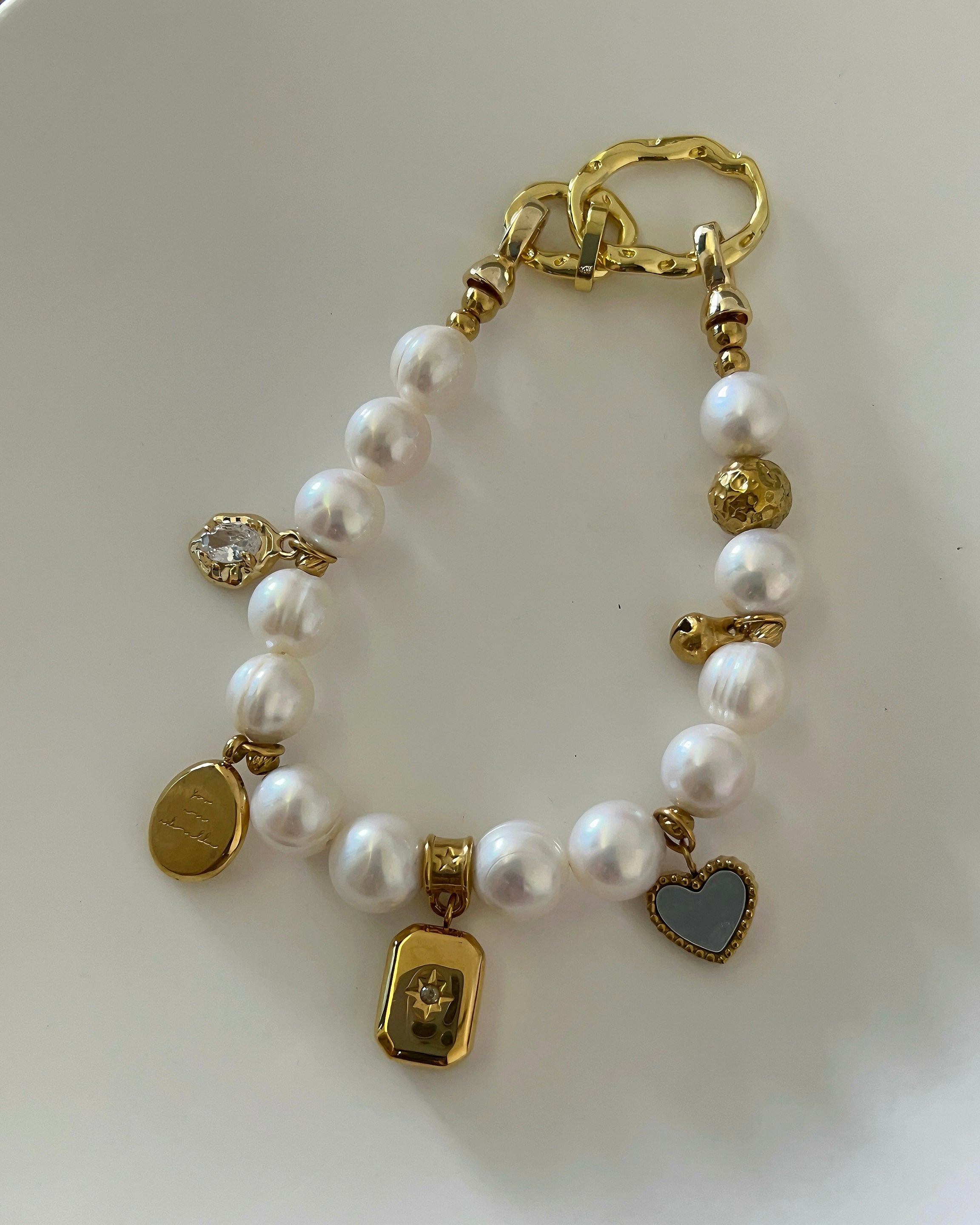 Odyssey Charm Pearl Bracelet